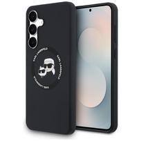 Karl Lagerfeld Karl & Choupette Heads MagSafe dėklas Samsung Galaxy S25 FE, juodas