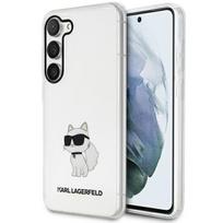 Karl Lagerfeld dėklas Samsung Galaxy S23 telefonui, skaidrus