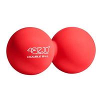 Dvigubas masažo kamuoliukas 4FIZJO DOUBLE BALL, raudonas