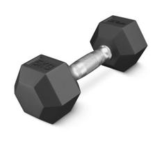Plieninis šešiakampis svarmuo 4FIZJO HEX 1 x 5 kg, juodas