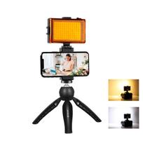 Puluz PKT3131B stovas su LED lempa ir telefono laikikliu