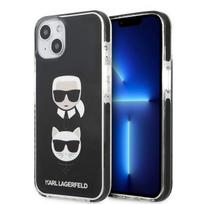 Karl Lagerfeld Karl & Choupette Head dėklas skirtas iPhone 13 mini, juodas