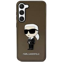 Karl Lagerfeld Ikonik Karl dėklas Samsung Galaxy S23+ telefonui, juodas