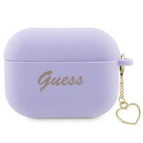 Guess silikoninis dėklas AirPods Pro 2 ausinėms, alyvinis (GUAP2LSCHSU)