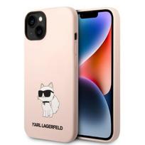 Karl Lagerfeld dėklas iPhone 14 Plus telefonui, Choupette, rožinis