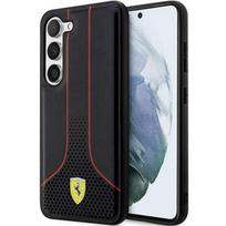 Ferrari Perforated 296 P dėklas Samsung Galaxy S23+ juodas