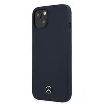 Mercedes dėklas iPhone 13 mini telefonui Silicone Line, tamsiai mėlynas