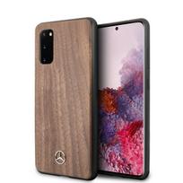 Mercedes dėklas Samsung Galaxy S20 telefonui Wood Line Walnut, ruda