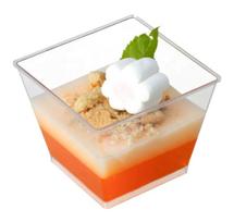 Prazmatiniai deserto indeliai 60 ml, 30 vnt., skaidrūs