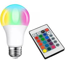 RGB+W LED Lemputė su Nuotolinio Valdymo Pulteliu, E27, 9W