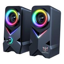 Kompiuterinės žaidimų kolonėlės Onikuma L2, Bluetooth / USB, RGB