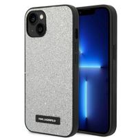 Karl Lagerfeld dėklas iPhone 14 Plus telefonui, sidabrinis