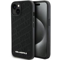 Karl Lagerfeld dėklas iPhone 15 telefonui HC Quilted K Pattern, juodas