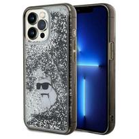 Karl Lagerfeld dėklas iPhone 13 / 13 Pro Liquid Glitter Choupette, skaidrus