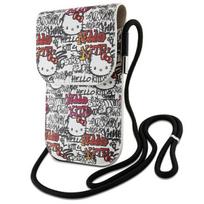 Hello Kitty Leather Tags Graffiti Cord rankinė, smėlio spalvos (Beige)