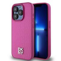 DKNY dėklas iPhone 15 Pro telefonui su MagSafe, rožinis