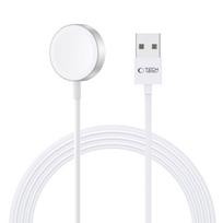 Tech-Protect UltraBoost magnetinis įkroviklis Apple Watch, USB-A, 1.2m, baltas