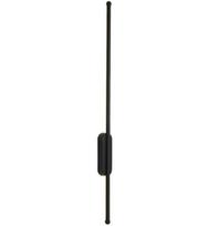 Linijinis LED sieninis šviestuvas 60 cm, 11W, 6000K, juodas