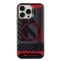 Audi iPhone 16 Pro Max dėklas IML Sport MagSafe, juodas