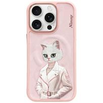 Nimmy Cute Pet MagSafe dėklas telefonui iPhone 16 Pro Max 6.9", rožinis