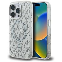 Karl Lagerfeld dėklas iPhone 16 Pro Max telefonui su MagSafe, baltas