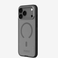 Nillkin iPhone 17 Pro Max dėklas Super Frosted Shield Pro Magnetic, skaidrus juodas