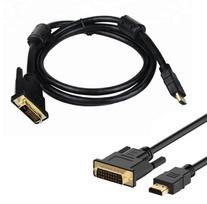 HDMI - DVI (24+1) laidas 2m, paauksuotos jungtys