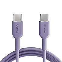 USB-C laidas Puro Icon 60W USB-C - USB-C, 1.5 m, violetinis