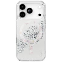 Uniq Coehl Crystelle dėklas su magnetu iPhone 17 Pro telefonui, sidabrinis