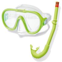 Nardymo rinkinys Intex 55642 (kaukė ir vamzdelis), žalias