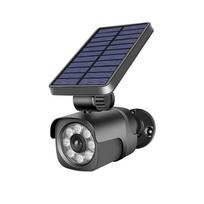 Saulės LED šviestuvas Forever Light Sunari FLS-25 SMD PIR su kameros imitacija, 4W 300lm, juodas