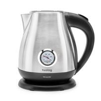 Huslog AK-02034H elektrinis retro virdulys, 1.7L, 2200W, juodas/sidabrinis