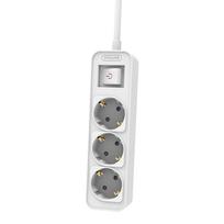 Philips ilgintuvas su 3 Schuko lizdais, 1.5m, 10A, baltas