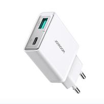 Joyroom JR-TCF14 20W USB-A USB-C itin plonas įkroviklis - baltas