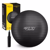 Gimnastikos kamuolys 4FIZJO Reh Ball 55 cm, juodas