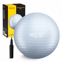 Gimnastikos ir reabilitacijos kamuolys 4FIZJO Reh Ball 85 cm, pilkas