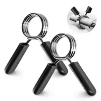 Spyruokliniai griebtuvai grifui 4FIZJO 30 mm, 2 vnt., juodi ir sidabriniai