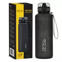 4FIZJO Tritan sportinė vandens gertuvė 1000 ml, juoda