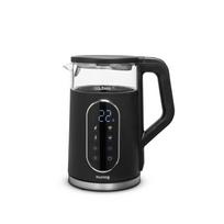 Huslog stiklinis elektrinis virdulys su jutikliniu skydeliu, 1.7L, 2200W, juodas