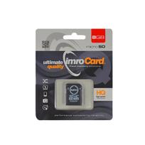 Imro 8GB microSDHC atminties kortelė Class 4 su SD adapteriu, juoda