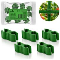 Augalų kuoliukų jungtys 11 mm Plonos PL-941 (10 vnt.), žalia