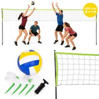 Movepro VS-5.7X2.3 sulankstomas tinklinio ir badmintono tinklas, 600x240 cm