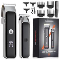 Plaukų kirpimo mašinėlės ir trimerio rinkinys Maxgroom M608 su ekranu