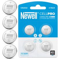 „Newell CellPro CR2032“ ličio baterijos, 3V, 4 vnt.
