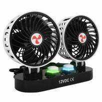 Dvigubas besisukantis automobilinis ventiliatorius 12V
