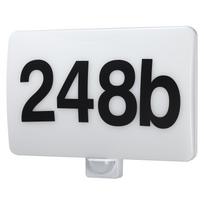 Maclean MCE466 W LED fasado šviestuvas su namo numeriu, 20W, IP65