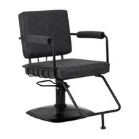 Gabbiano Katania Loft Old Leather Kirpyklos kėdė Juoda