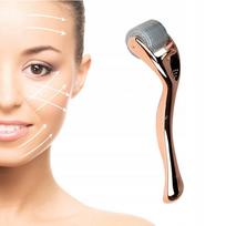 Activeshop Derma Roller mikroadatinis mezo-volas, 0,25 mm, 192 adatos, rausvo aukso