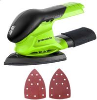 Akumuliatorinis trikampis šlifuoklis Greenworks G24FINSND, 24 V
