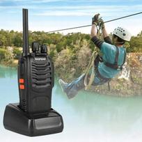 2x Walkie Talkie Baofeng Bf-888s Pmr, 3km, Led Žibintuvėlis